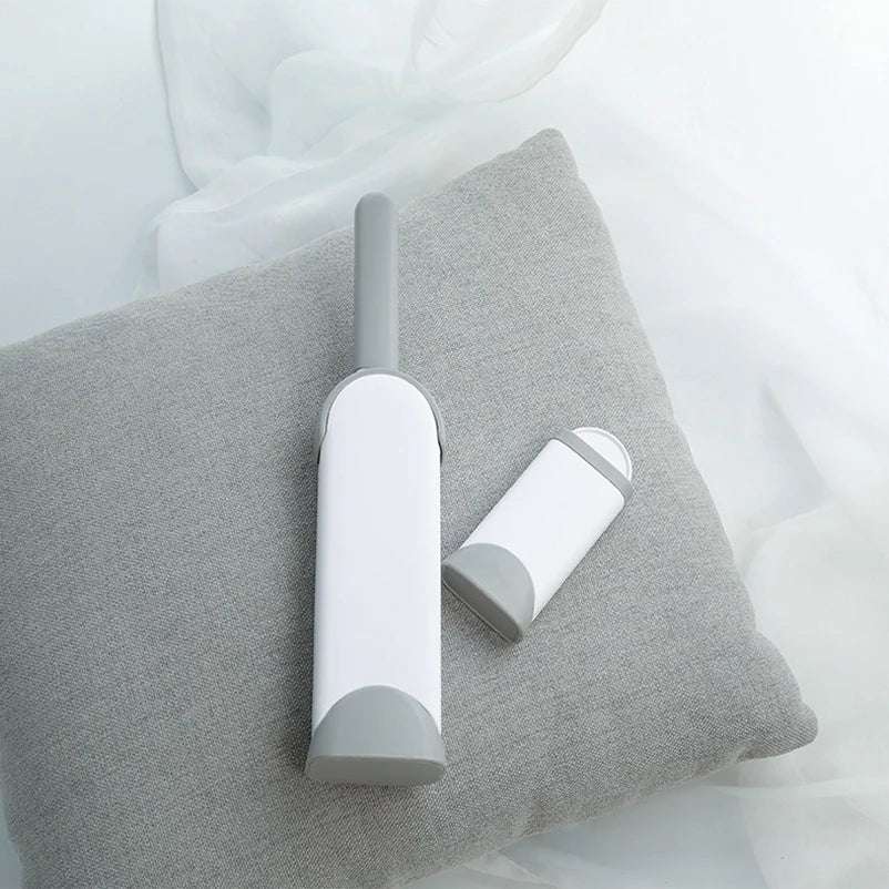 Double-Sided Pet Hair Remover Brush Reusable Static Lint Brush Manual Self-Cleaning Fur Dust Remover for Clothes Sofa