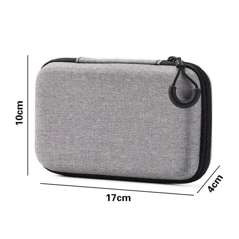 Portable Electronics Organizer Bag for Earphones Charger Cables Hard Drive EVA Hard Shell with Zipper Travel Case Carrying Pouch
