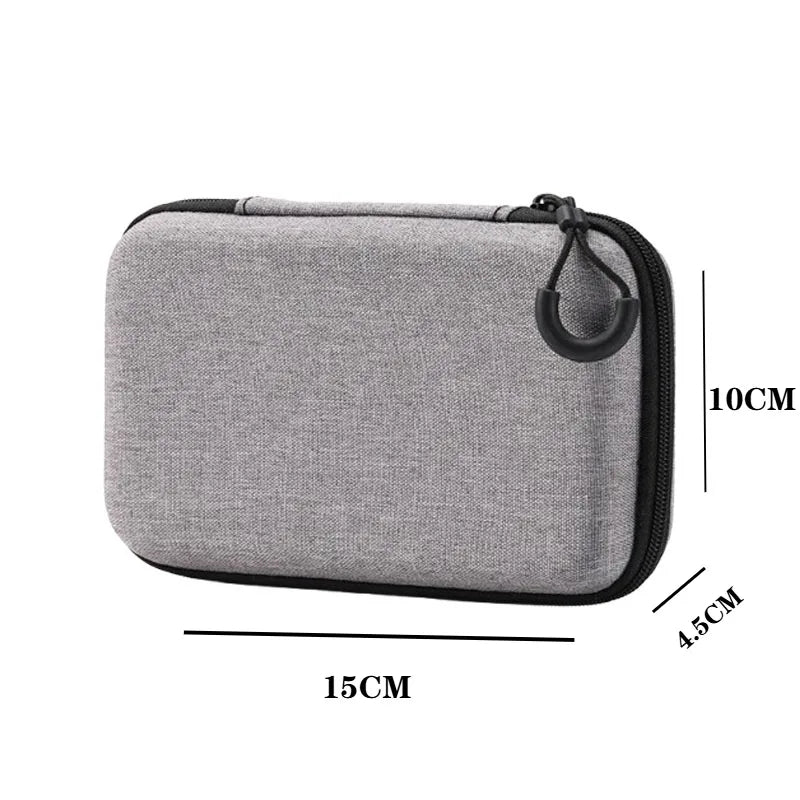 Portable Electronics Organizer Bag for Earphones Charger Cables Hard Drive EVA Hard Shell with Zipper Travel Case Carrying Pouch