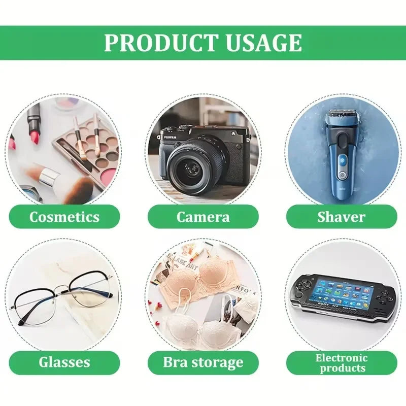 Portable Electronics Organizer Bag for Earphones Charger Cables Hard Drive EVA Hard Shell with Zipper Travel Case Carrying Pouch