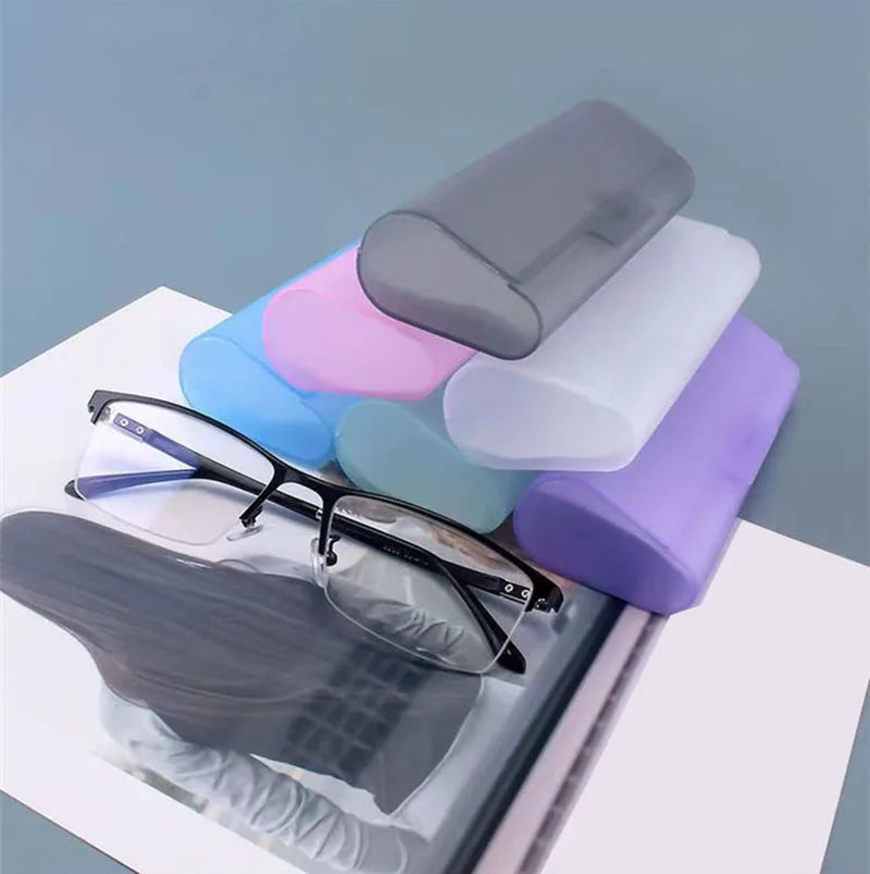 Étui à lunettes ultra léger en verre dépoli rigide, étui à lunettes de soleil portable en plastique, housse de protection et organisateur pour femmes et hommes
