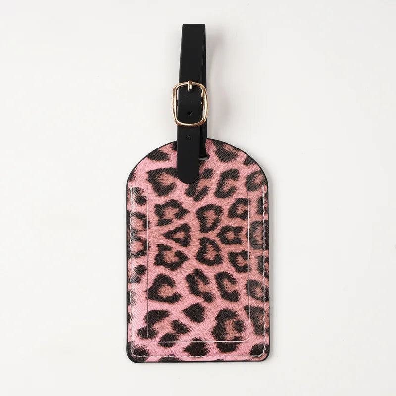 Leopard Print Passport Protective Cover  Travel Passport Holder Wallet Gift PU Leather Card Case Cover Unisex Storage Bag