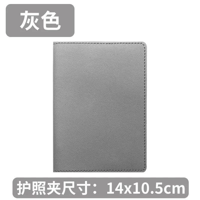 Pu Leather Passport Holder Case Travel Accessories Luggage Tags Bussiness Ticket Holder Passport Cover for Womem Girl