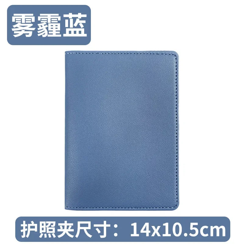Pu Leather Passport Holder Case Travel Accessories Luggage Tags Bussiness Ticket Holder Passport Cover for Womem Girl