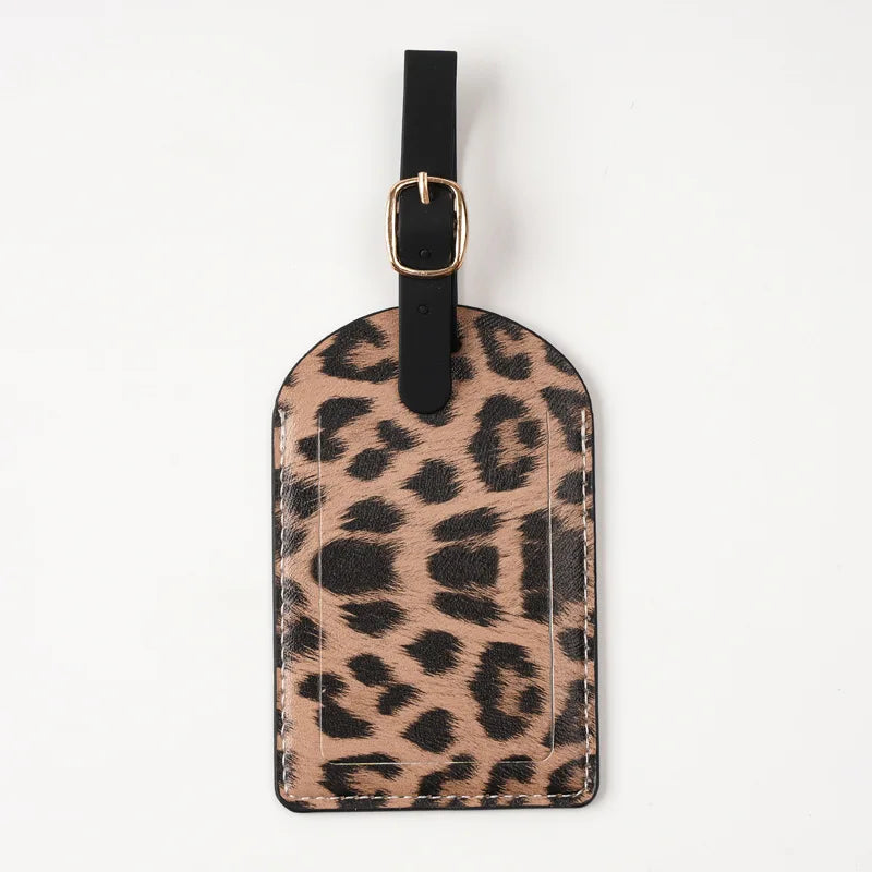 Leopard Print Passport Protective Cover  Travel Passport Holder Wallet Gift PU Leather Card Case Cover Unisex Storage Bag
