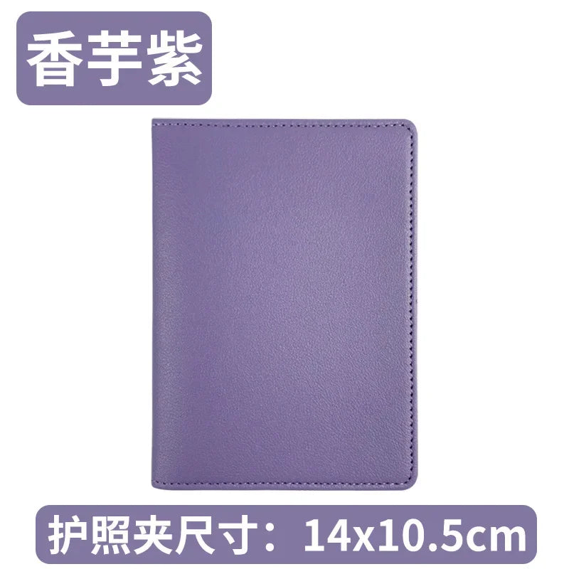 Pu Leather Passport Holder Case Travel Accessories Luggage Tags Bussiness Ticket Holder Passport Cover for Womem Girl