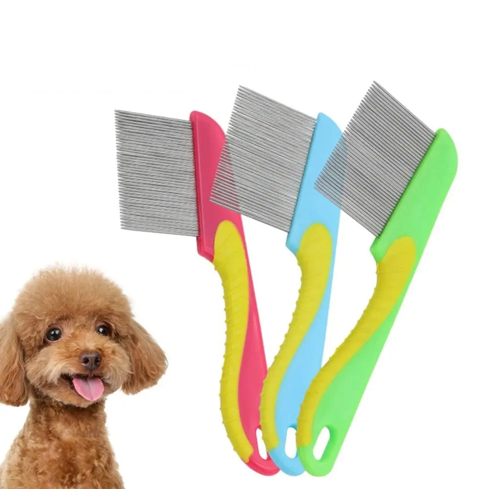 Durable Self Cleaning Dog Grooming Comb Portable Multicolour Hair Remover Brush Cute Cat Massage Comb Pet
