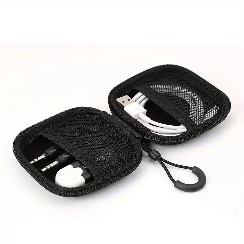 Portable Electronics Organizer Bag for Earphones Charger Cables Hard Drive EVA Hard Shell with Zipper Travel Case Carrying Pouch