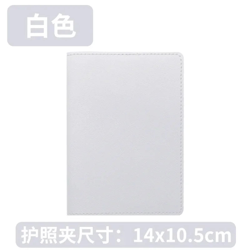 Pu Leather Passport Holder Case Travel Accessories Luggage Tags Bussiness Ticket Holder Passport Cover for Womem Girl