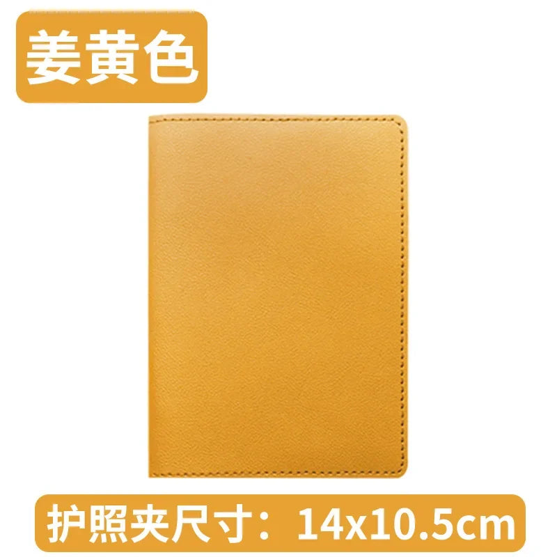 Pu Leather Passport Holder Case Travel Accessories Luggage Tags Bussiness Ticket Holder Passport Cover for Womem Girl
