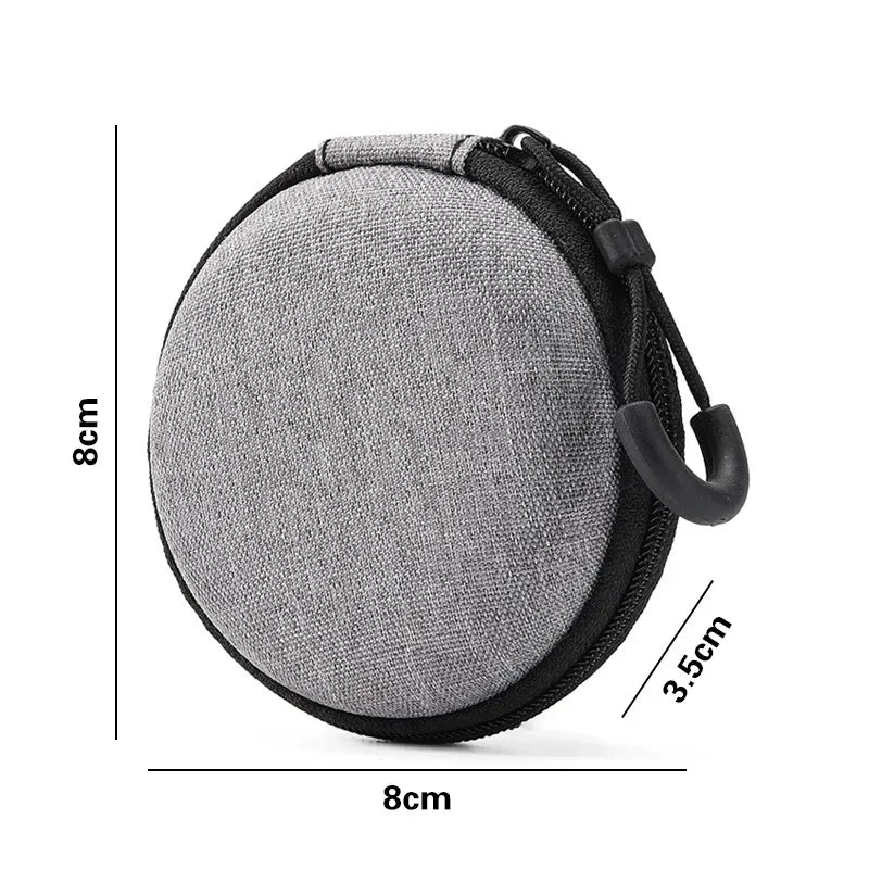 Portable Electronics Organizer Bag for Earphones Charger Cables Hard Drive EVA Hard Shell with Zipper Travel Case Carrying Pouch