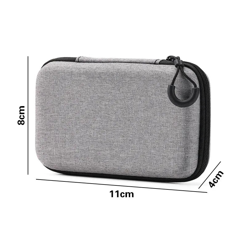 Portable Electronics Organizer Bag for Earphones Charger Cables Hard Drive EVA Hard Shell with Zipper Travel Case Carrying Pouch
