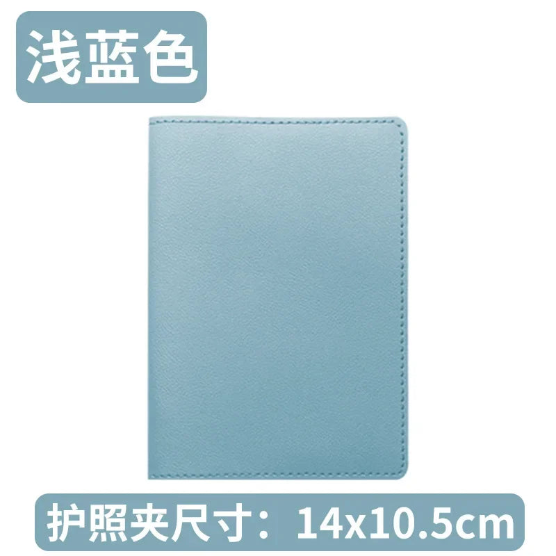 Pu Leather Passport Holder Case Travel Accessories Luggage Tags Bussiness Ticket Holder Passport Cover for Womem Girl