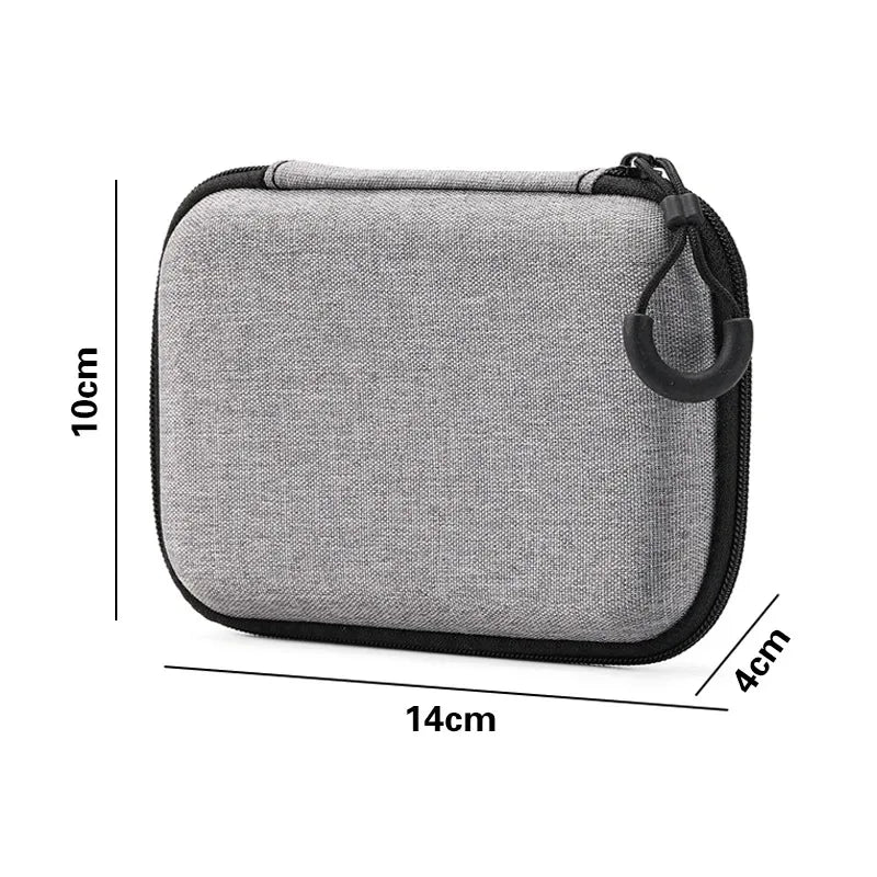 Portable Electronics Organizer Bag for Earphones Charger Cables Hard Drive EVA Hard Shell with Zipper Travel Case Carrying Pouch