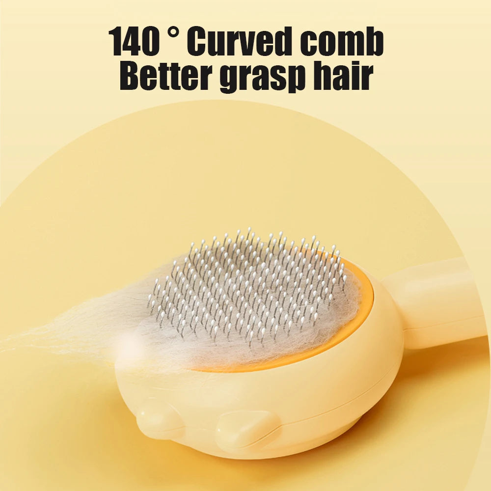 Pet Hair Removal Brush Cat Slicker Brush Grooming Comb Self Cleaning Dog Massage Particle Needle Dogs Cats Pet Grooming Supplies