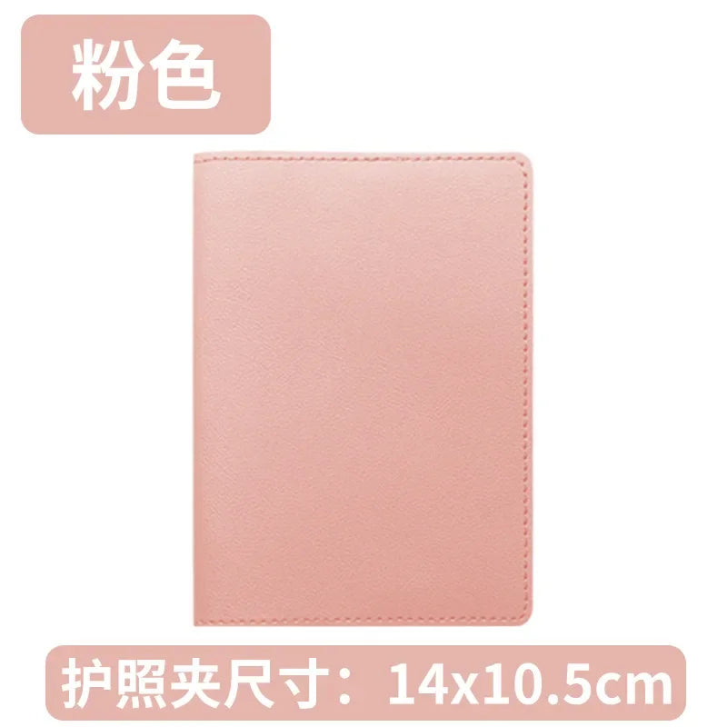 Pu Leather Passport Holder Case Travel Accessories Luggage Tags Bussiness Ticket Holder Passport Cover for Womem Girl